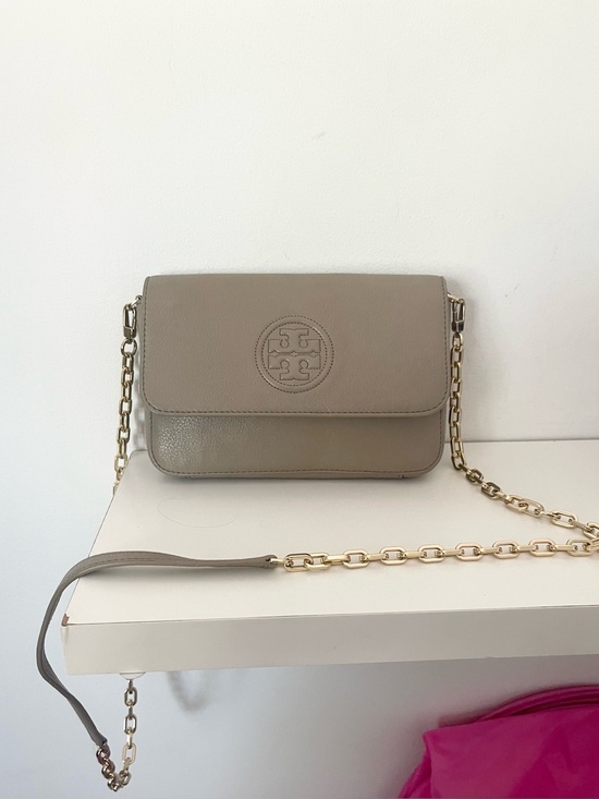 Tory Burch Handbags - Tory Burch Gray Crossbody Bag